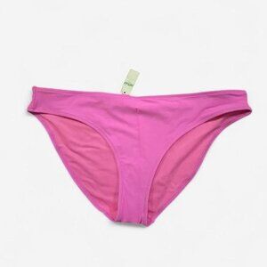 Aerie Bikini Bottom Womens XL Pink High Leg Swim Brief NWT Beachwear Y2K